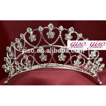 Haardekoration Prinzessin Rhinestone benutzerdefinierte König Krone